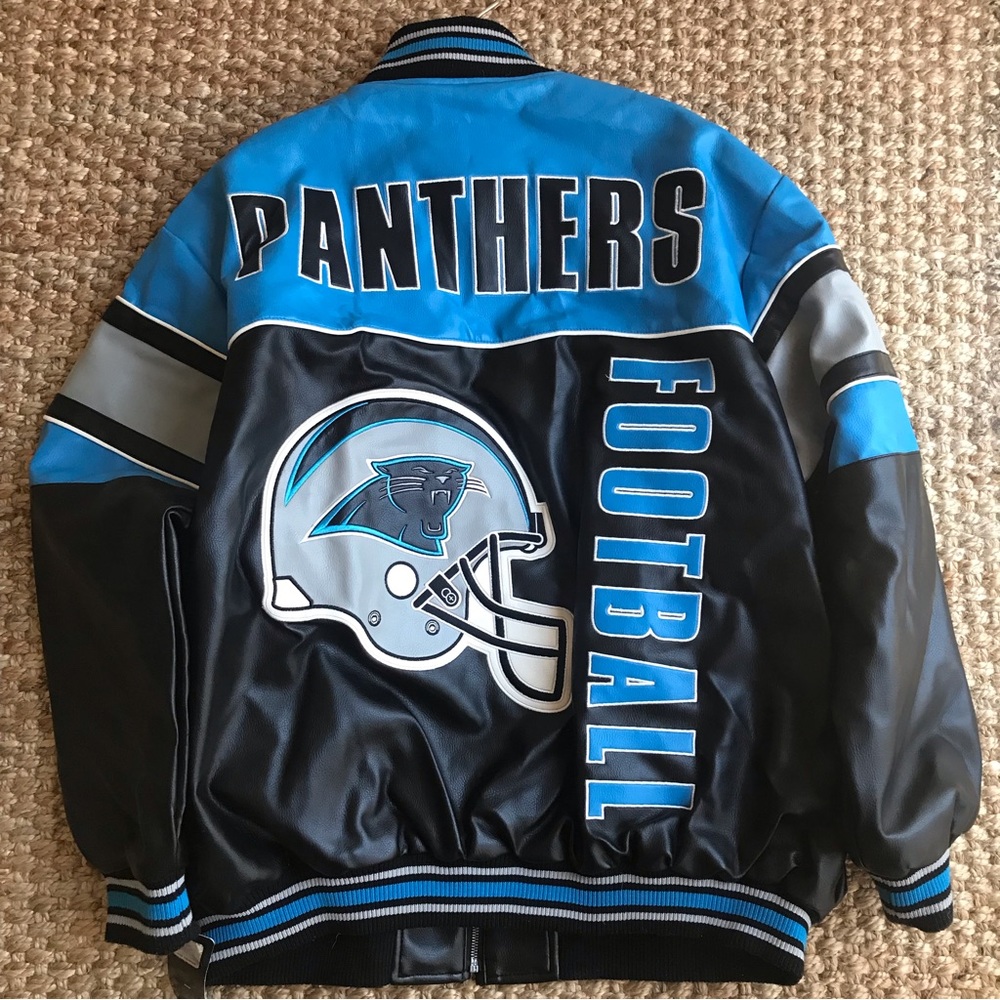 NFL Carolina Panthers Lined Bomber Jacket. Awesome Graphics. XXL